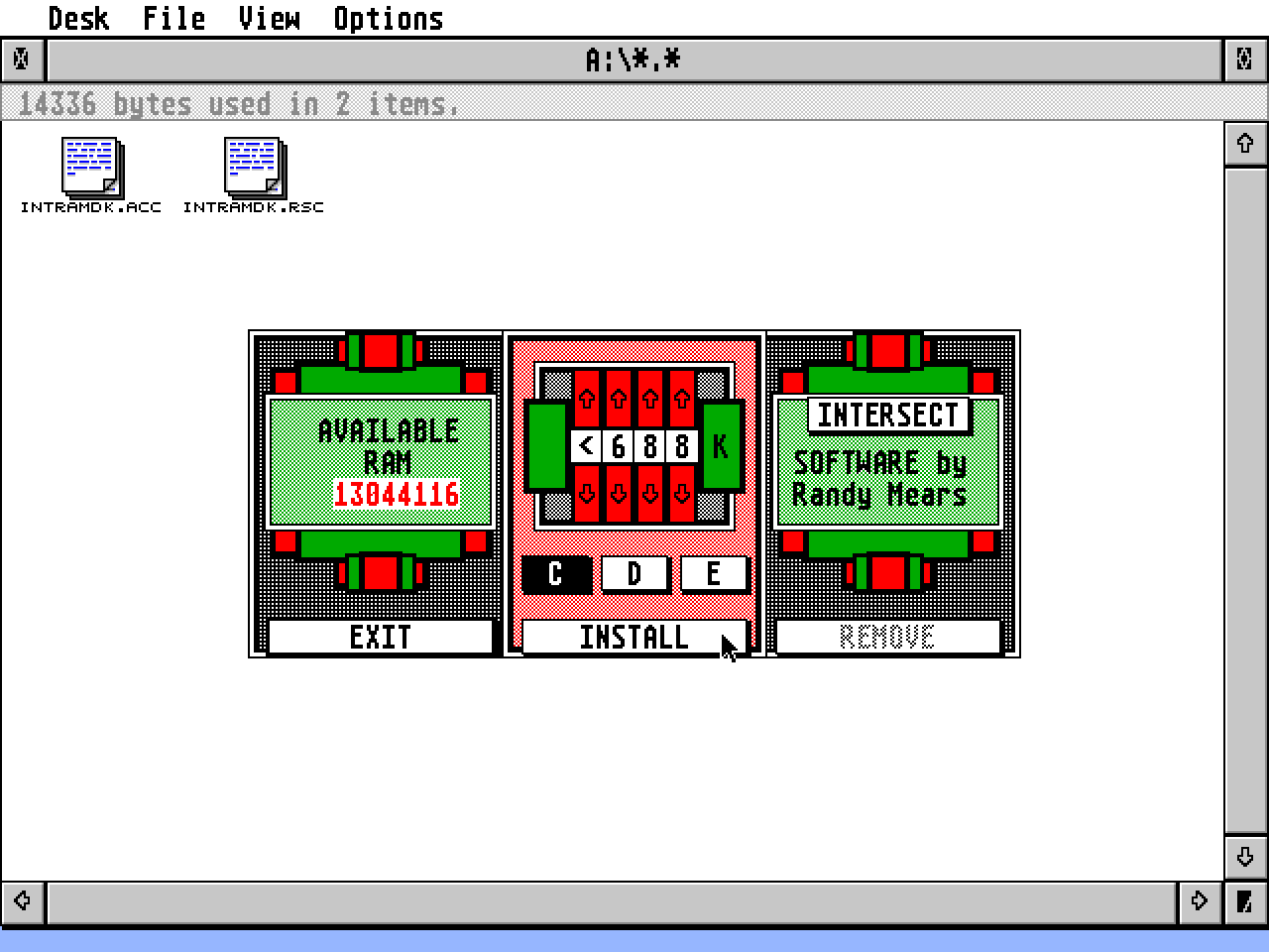 Intersect RAM Disk — screenshot 1